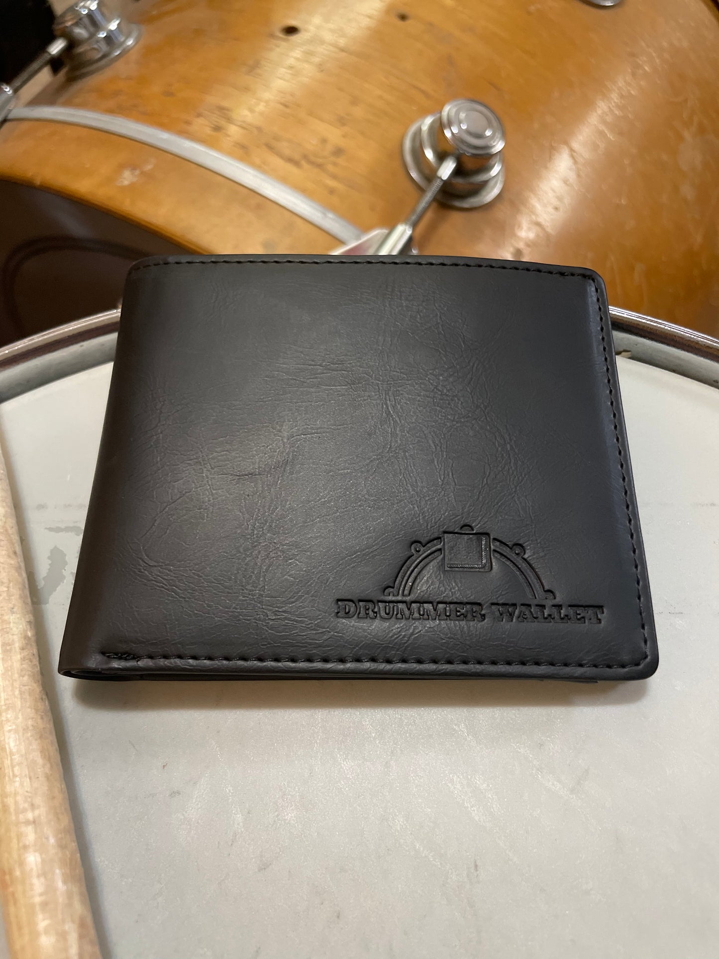 Original Drummer Wallet - Traditional wallet with magnetic snare mute (perfect gift for drummers)