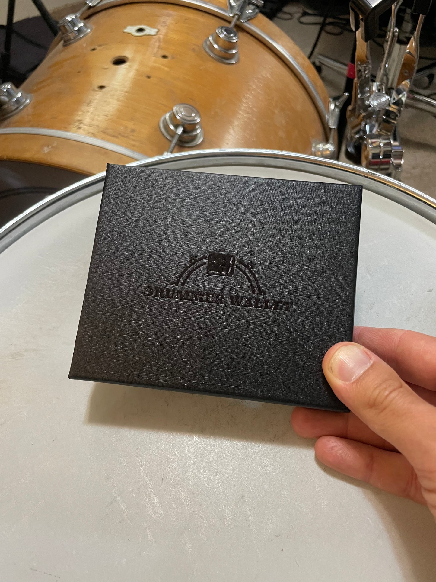 Original Drummer Wallet - Traditional wallet with magnetic snare mute (perfect gift for drummers)